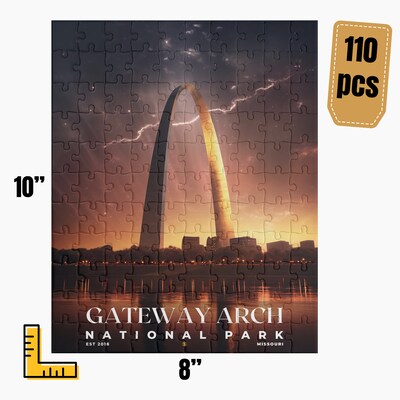 Gateway Arch National Park Jigsaw Puzzle, Family Game, Holiday Gift | S10 - image2